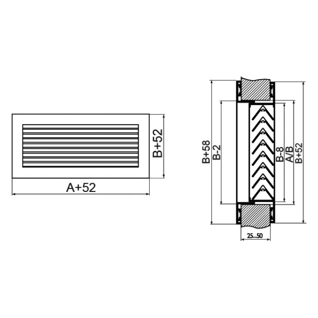 АП-200х100 решетка переточная дверная