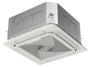 Четырёхпоточный кассетный внутренний блок MRV Haier AB122MCERL с панелью PB-620QB(H)