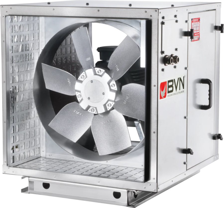 Шумоизолированный канальный осевой вентилятор дымоудаления ARMO-C 900/4
